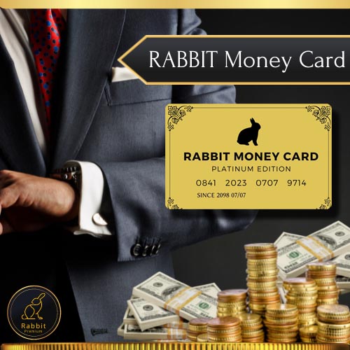【2～3営業日】RABBIT MONEY CARD（ラビットマネーカード）／開運アイテム